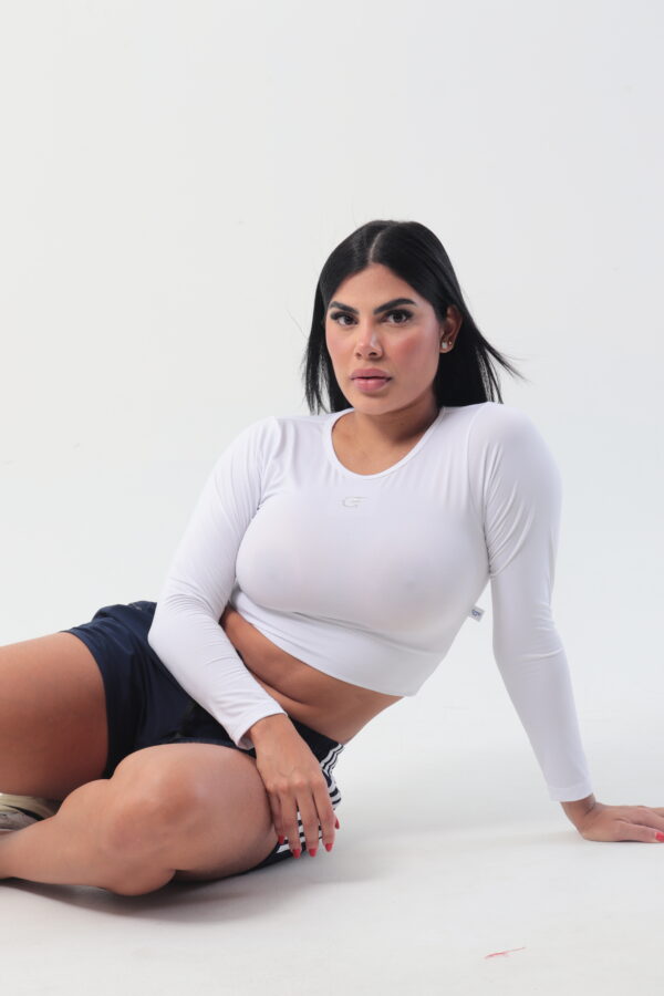 CROP TOP MANGA LARGA - Imagen 2